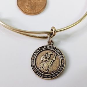 Alex and Ani R. Gold St. Christopher Bracelet